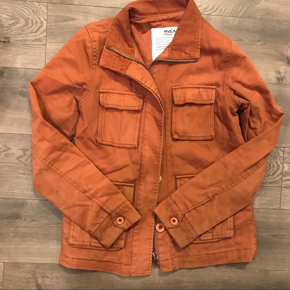 RVCA Rust Military Canvas Jacket - Picture 10 of 14
